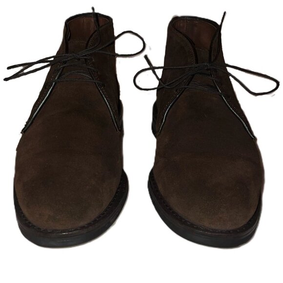 Allen Edmonds Malvern Dark Brown Suede Leather Chukka Ankle Boots 8 D - Picture 2 of 6